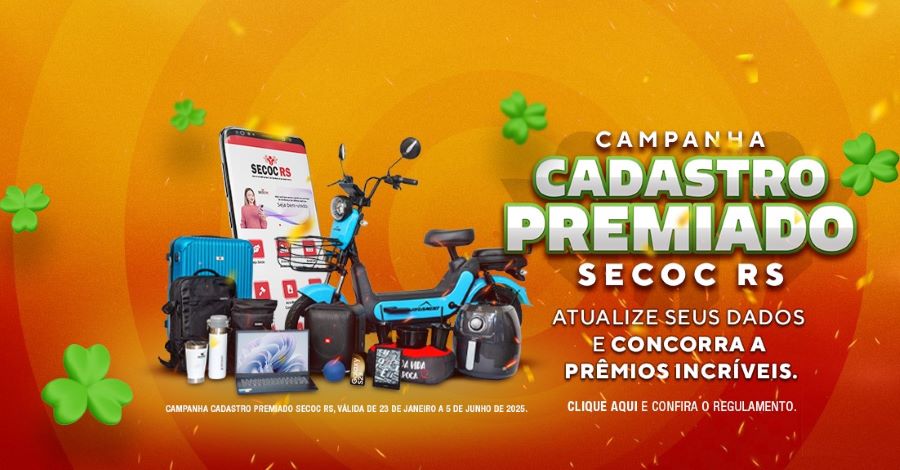 SECOC RS prorroga prazo de inscrição para participação na Campanha Cadastro Premiado