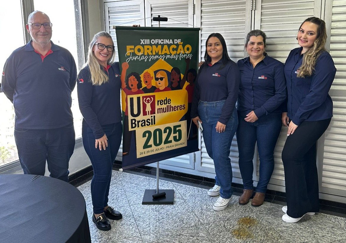SECOC RS participa da Oficina da Rede UNI Mulheres com foco na ação sindical para a igualdade de gênero